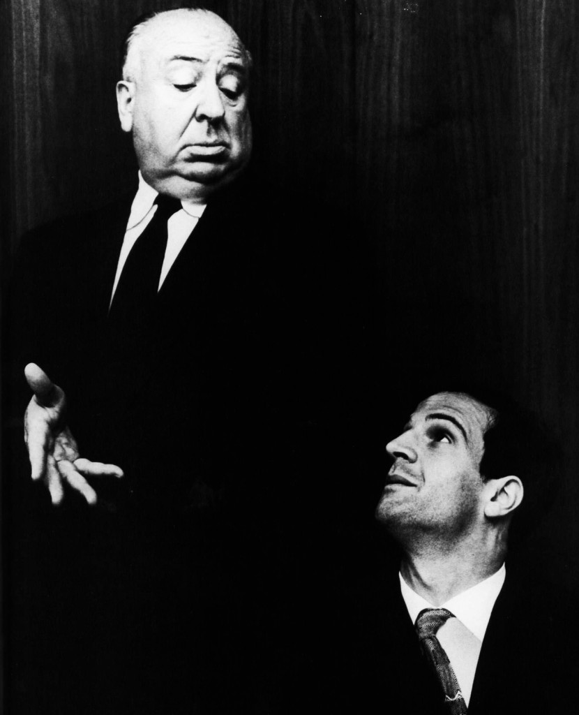 Alfred Hitchcock y François Truffaut.