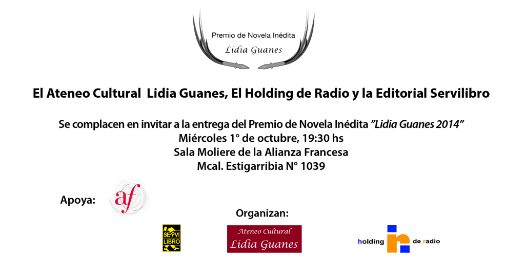 PremioLidiaGuanes2014_invitacion